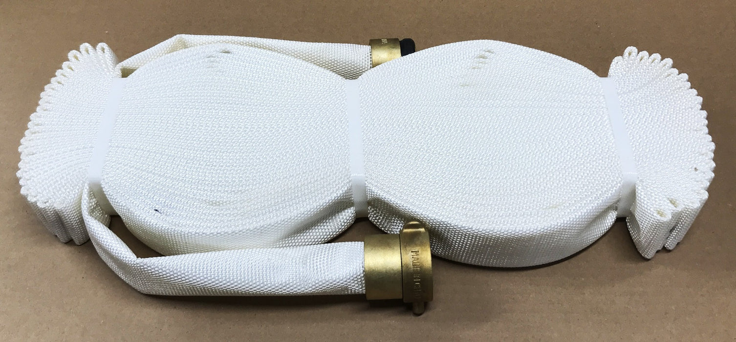 North American Firehose Poly Tuff Rubber-Lined White Fire Hose 15851 NOS