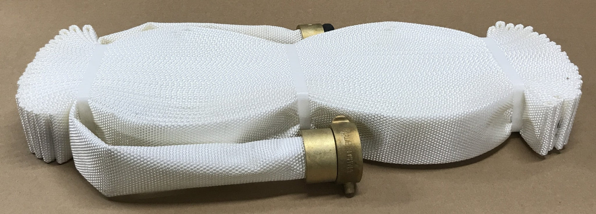 North American Firehose Poly Tuff Rubber-Lined White Fire Hose 15851 NOS