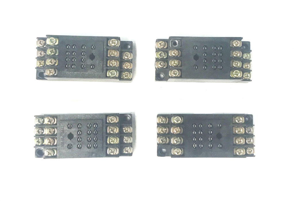 Omron Relay Socket Base PYF14H [Lot of 4] USED