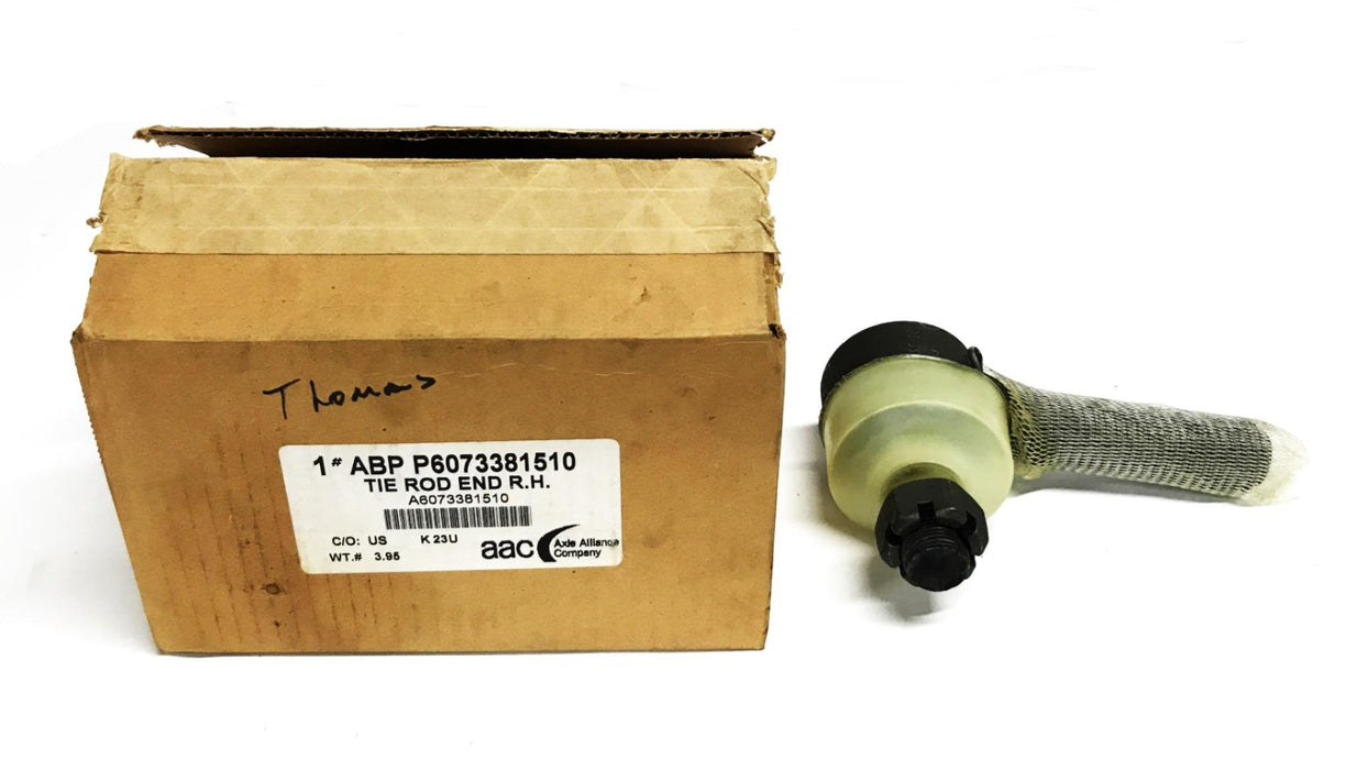 Axle Alliance RH Tie Rod End P6073381510 NOS