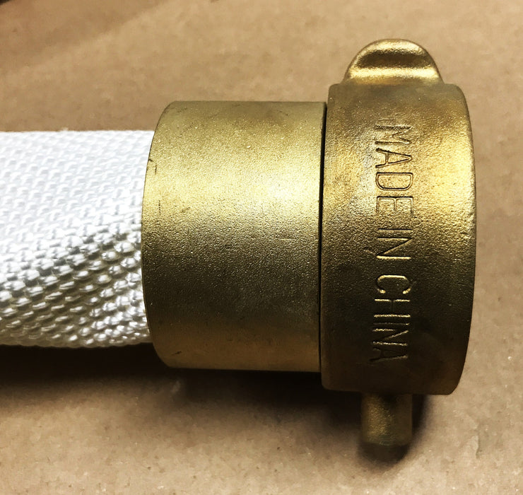 North American Firehose Poly Tuff Rubber-Lined White Fire Hose 15851 NOS