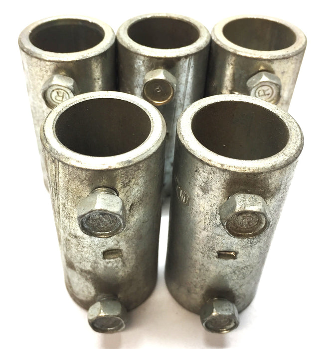 Unbranded 1.13"OD/.85"ID x 2.30(L) Steel Set Screw (2) Coupling [Lot of 5] NOS