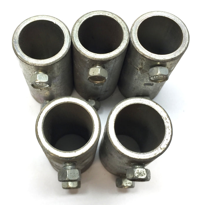 Unbranded 1.13"OD/.85"ID x 2.30(L) Steel Set Screw (2) Coupling [Lot of 5] NOS