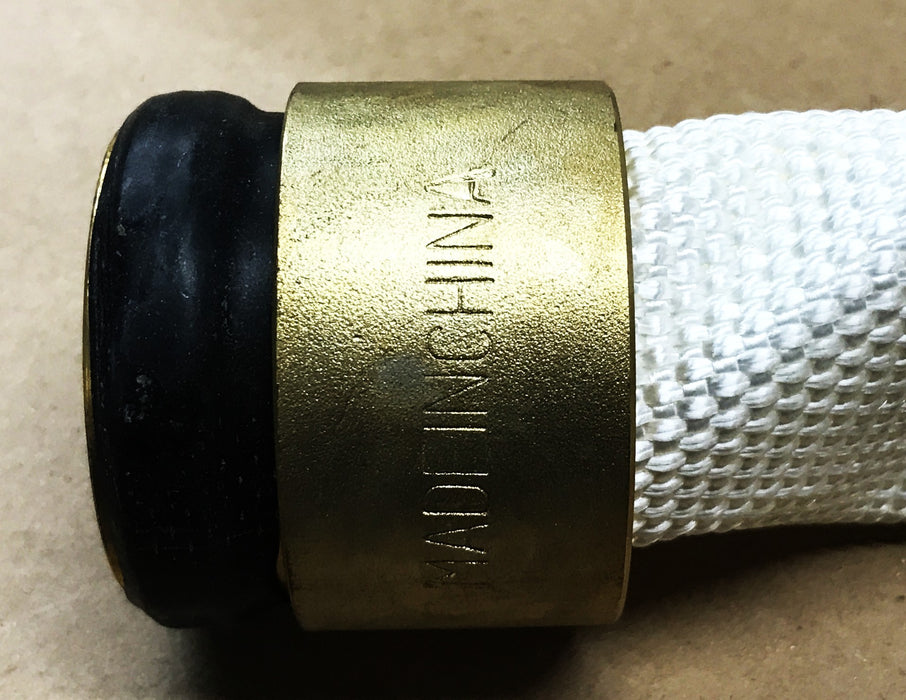 North American Firehose Poly Tuff Rubber-Lined White Fire Hose 15851 NOS