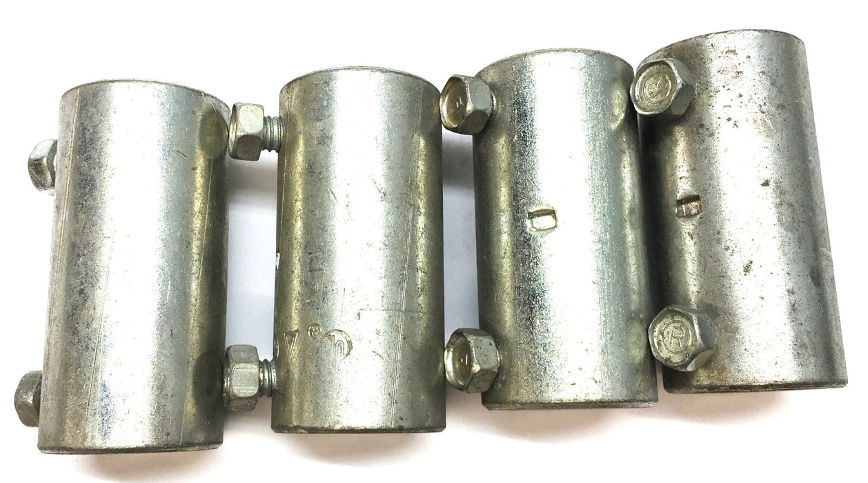 Unbranded 1.13"OD/.85"ID x 2.30(L) Steel Set Screw (2) Coupling [Lot of 4] NOS