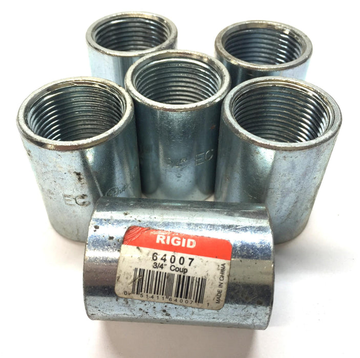 Rigid 3/4" Threaded Steel Coupling 64007 [Lot of 6] NOS