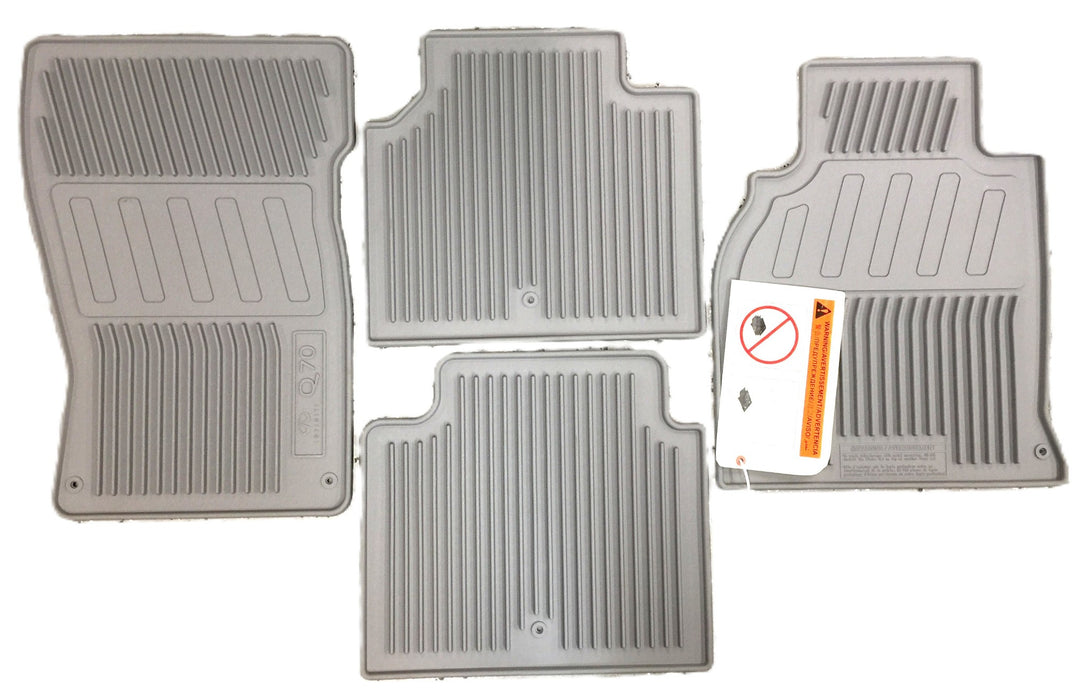 Nissan Infiniti Q70 All-Season Floor Mat Set (4pc) (Rubber/Gray) 999E1-Q2001 NOS