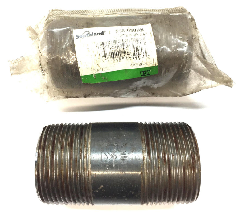 Southland 1-1/4" x 3" Threaded Nipple 536-030HN [Lot of 2] NOS