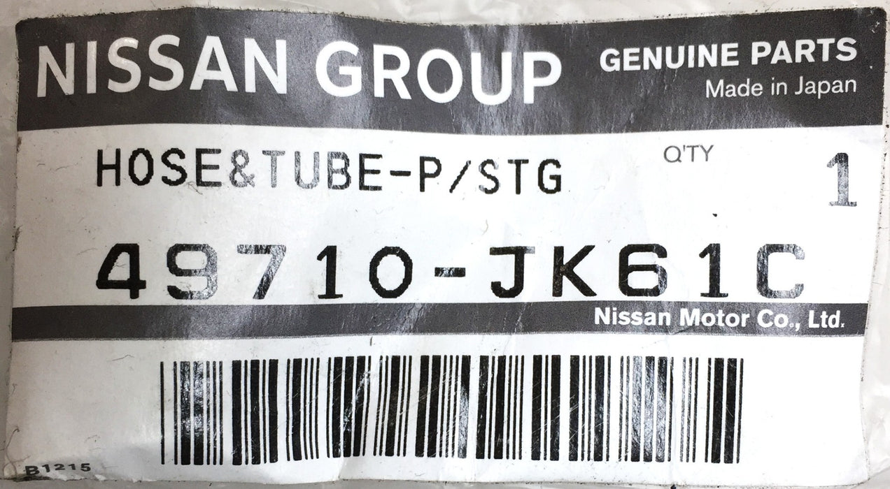 Nissan Power Steering and Pressure Return Hose 49710-JK61C NOS