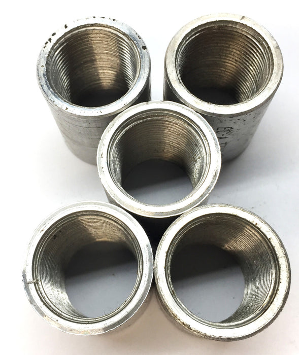 Unbranded 3/4" x 1-3/4" Aluminum Threaded Conduit Coupling EC-A [Lot of 5] NOS