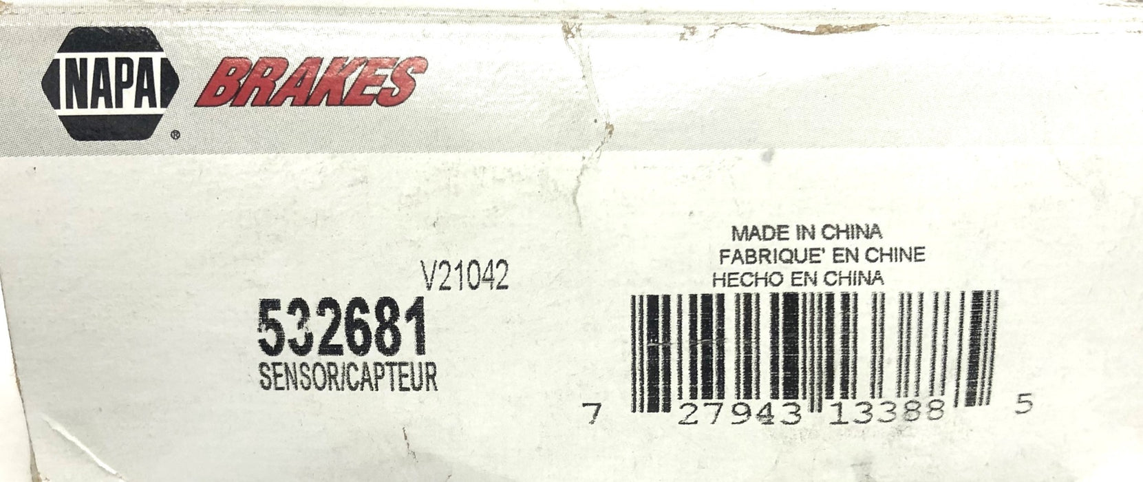 NAPA Anti-Lock Brake System Sensor 532681 NOS