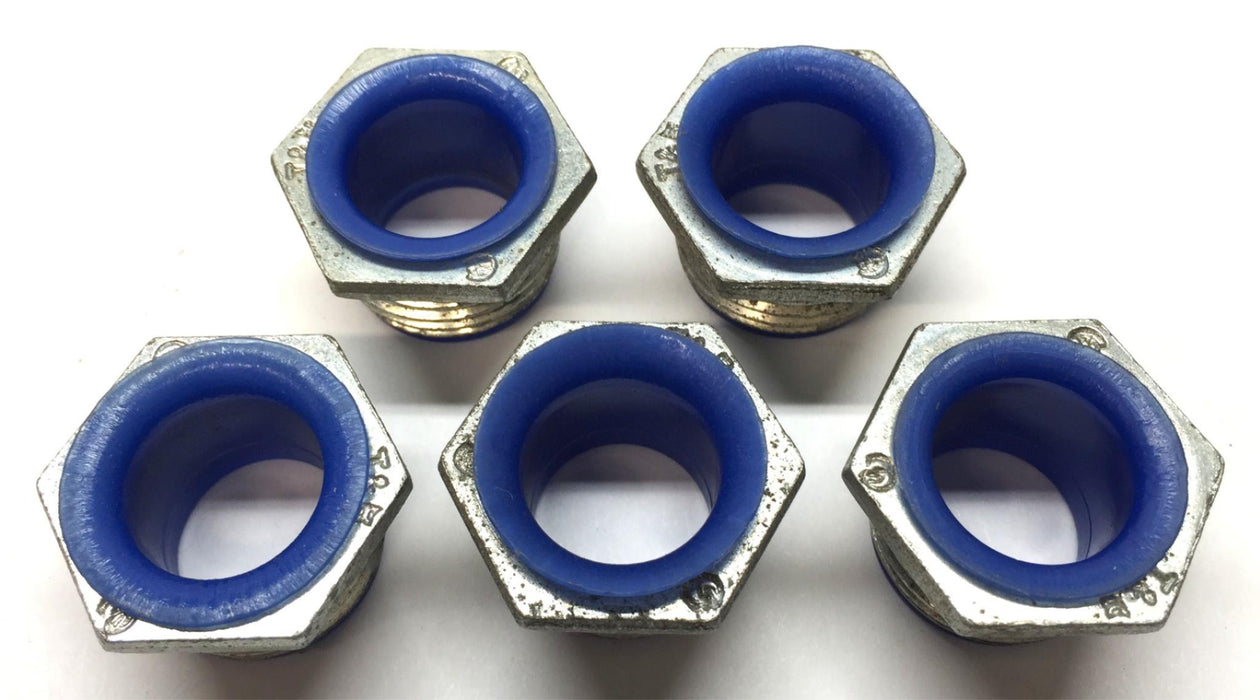 Thomas & Betts 1/2" Insulated Threaded Conduit Nipple [Lot of 5] NOS