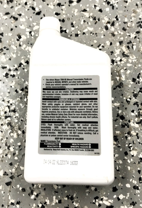Nissan Manual Transmission SAE 75W-85 Transmission Fluid 999MP-MTF00NP NOS