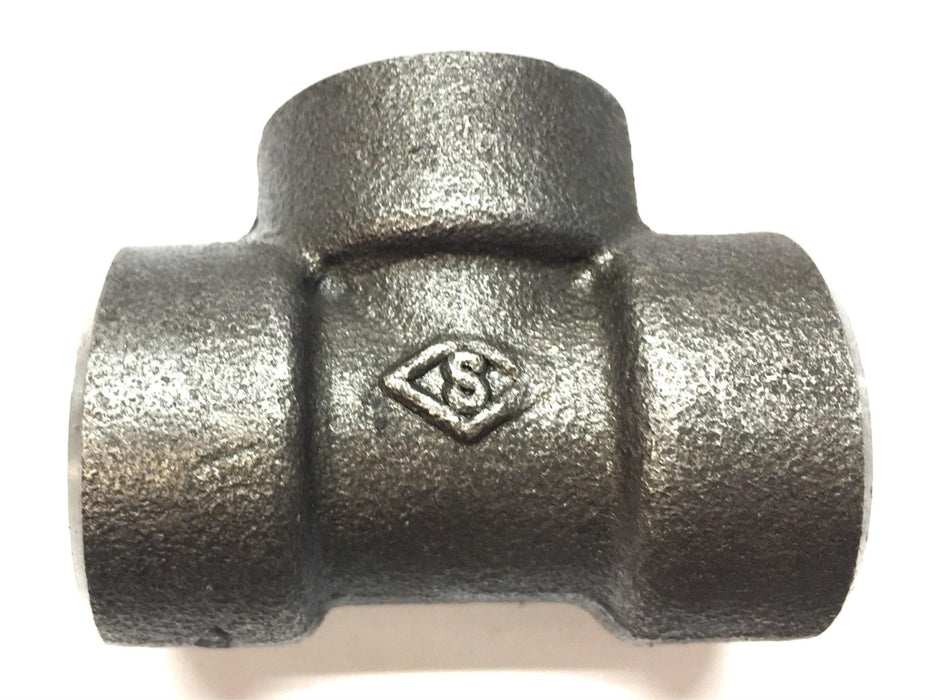 Shakti 1/2" Cast Iron Threaded Tee A105N NOS