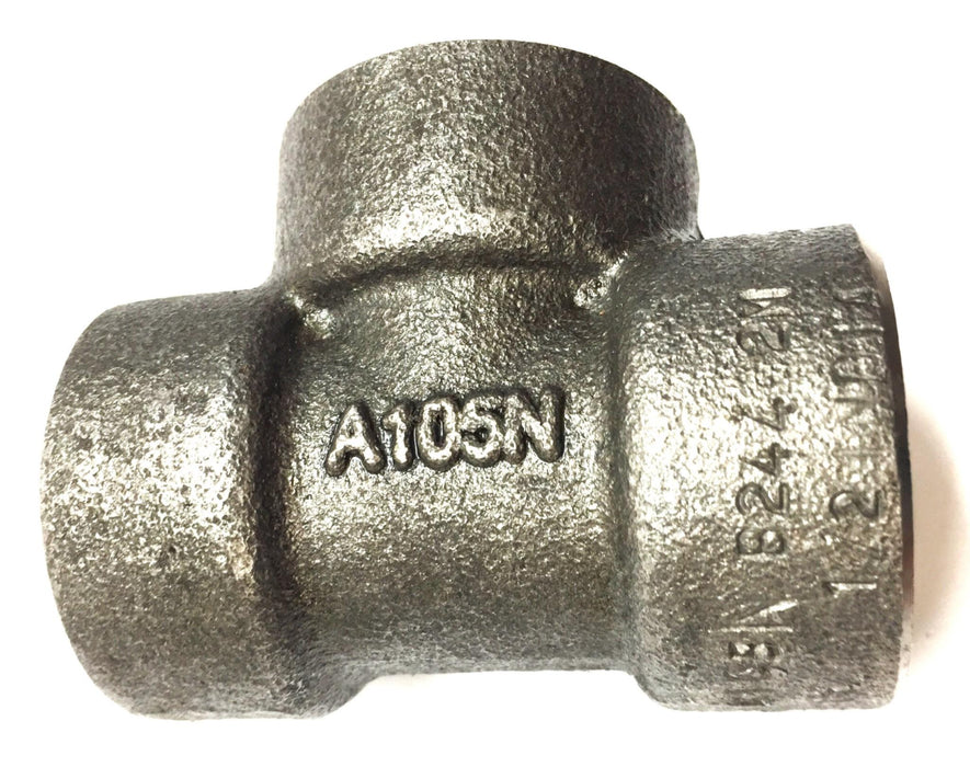 Shakti 1/2" Cast Iron Threaded Tee A105N NOS
