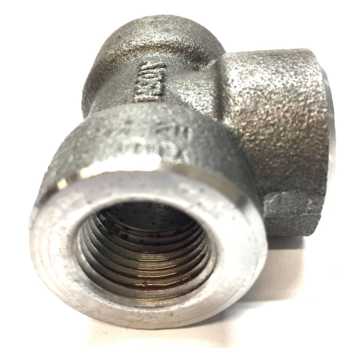 Shakti 1/2" Cast Iron Threaded Tee A105N NOS