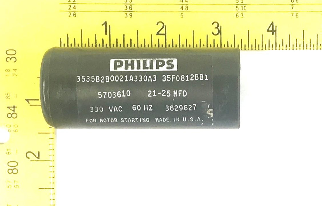 Philips Capacitor Kit 330VAC 60Hz 21-25MFD 3535B2B0021A330A3 (5703610) USED