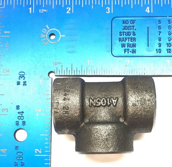 Shakti 1/2" Cast Iron Threaded Tee A105N NOS