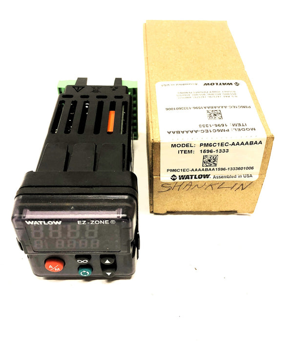 Watlow PM6C1EC-AAAABAA Panel Mount Temperature Controller 1596-1333 NOS