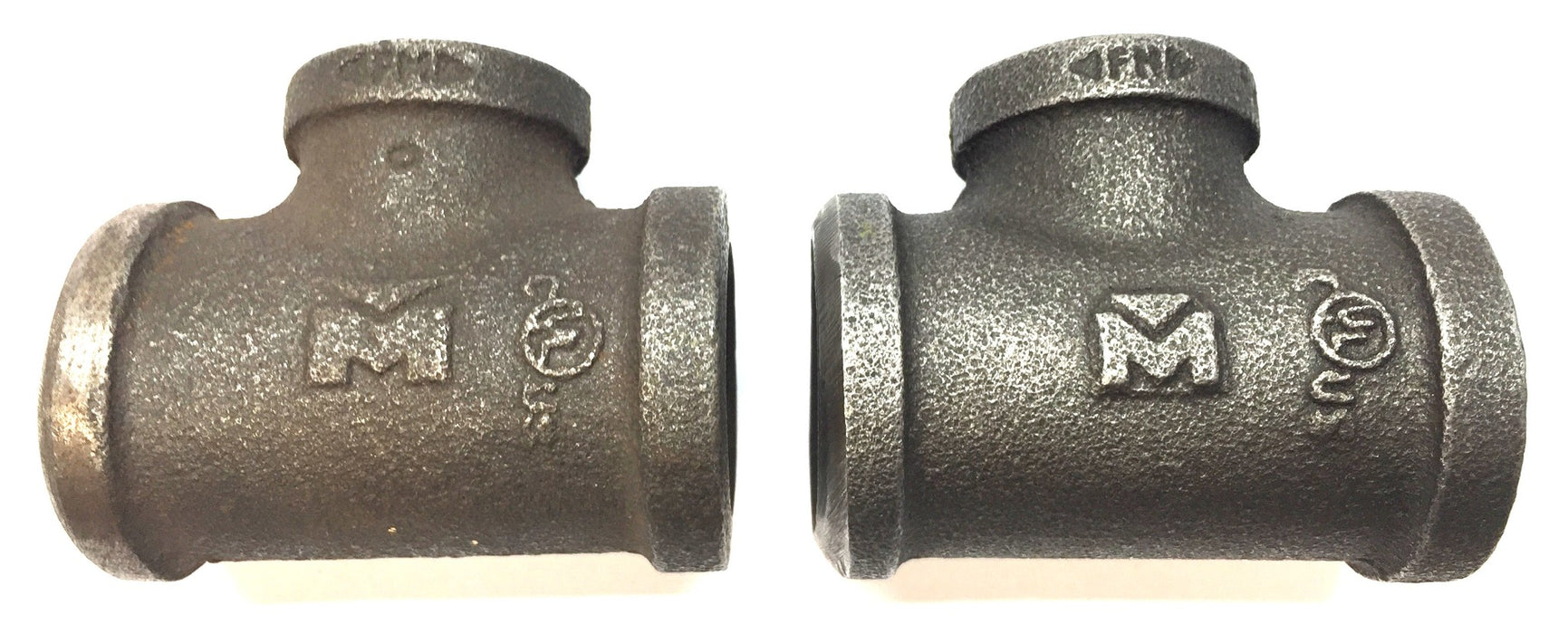 Proline 1/2" x 3/4" x 3/4" Cast Iron Tee [Lot of 2] NOS