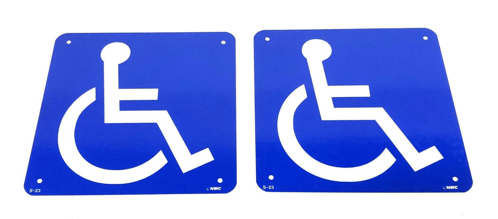 NMC S-23 S23R 7X7 Inch Handicapped Sign 86529070 [Lot of 2] NOS