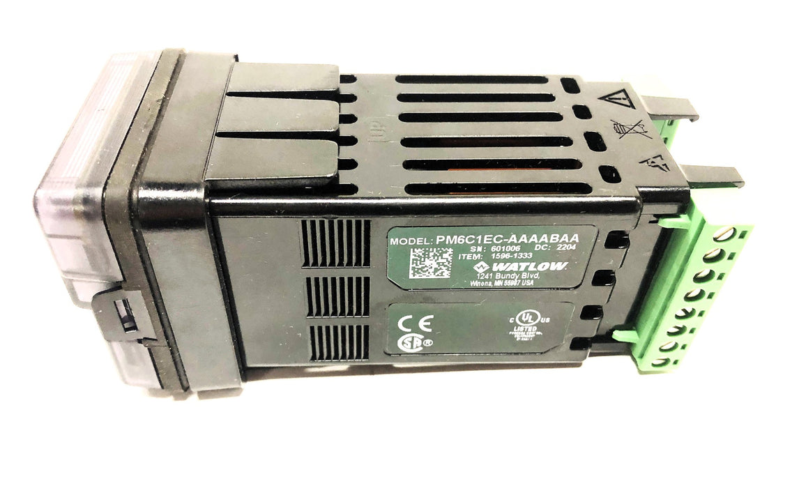 Watlow PM6C1EC-AAAABAA Panel Mount Temperature Controller 1596-1333 NOS