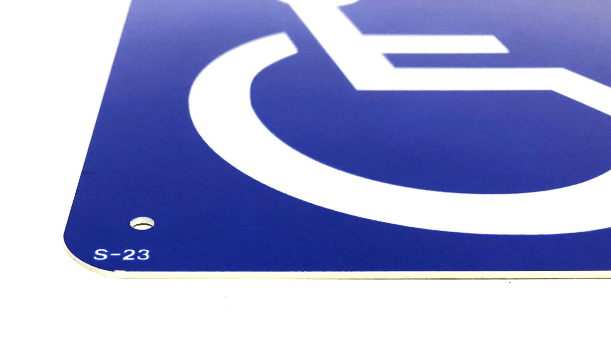 NMC S-23 S23R 7X7 Inch Handicapped Sign 86529070 [Lot of 2] NOS