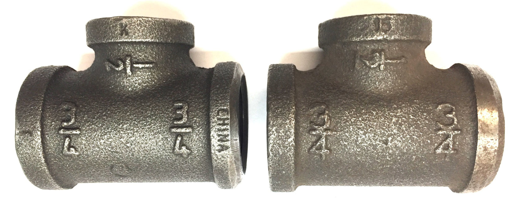 Proline 1/2" x 3/4" x 3/4" Cast Iron Tee [Lot of 2] NOS