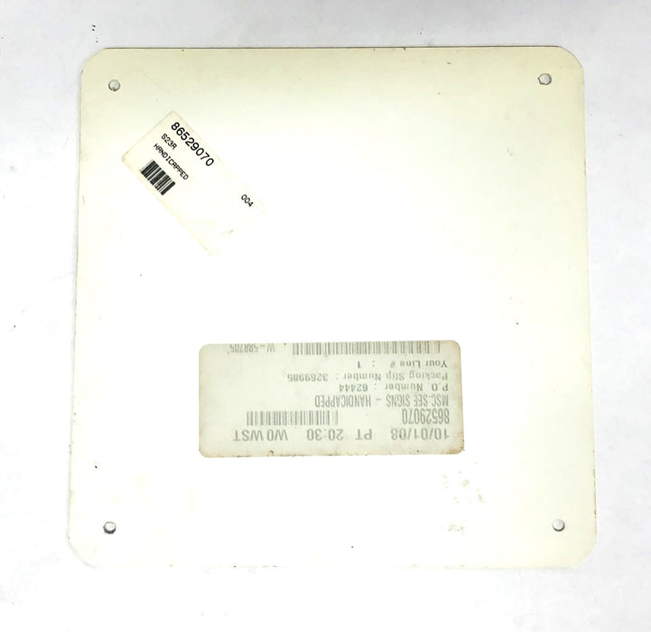 NMC S-23 S23R 7X7 Inch Handicapped Sign 86529070 [Lot of 2] NOS