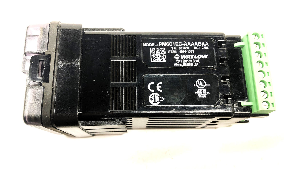 Watlow PM6C1EC-AAAABAA Panel Mount Temperature Controller 1596-1333 NOS