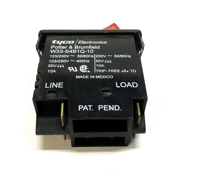 Tyco Electronics Potter & Brumfield Thermal Circuit Breaker W33-S4B1Q-10 NOS