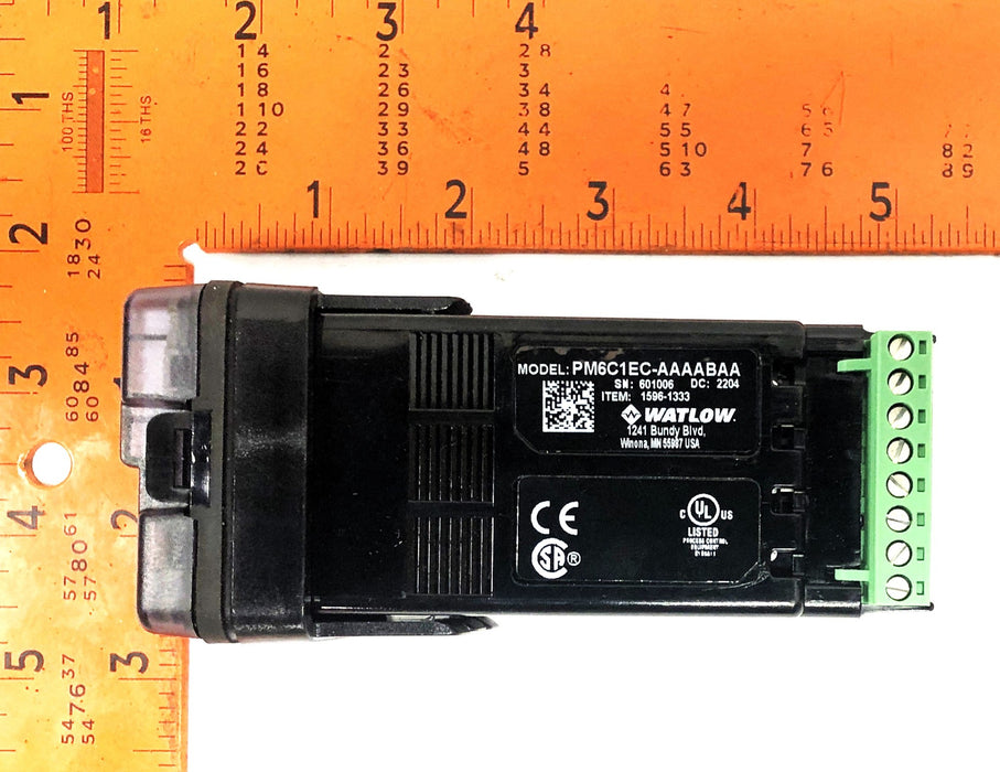 Watlow PM6C1EC-AAAABAA Panel Mount Temperature Controller 1596-1333 NOS