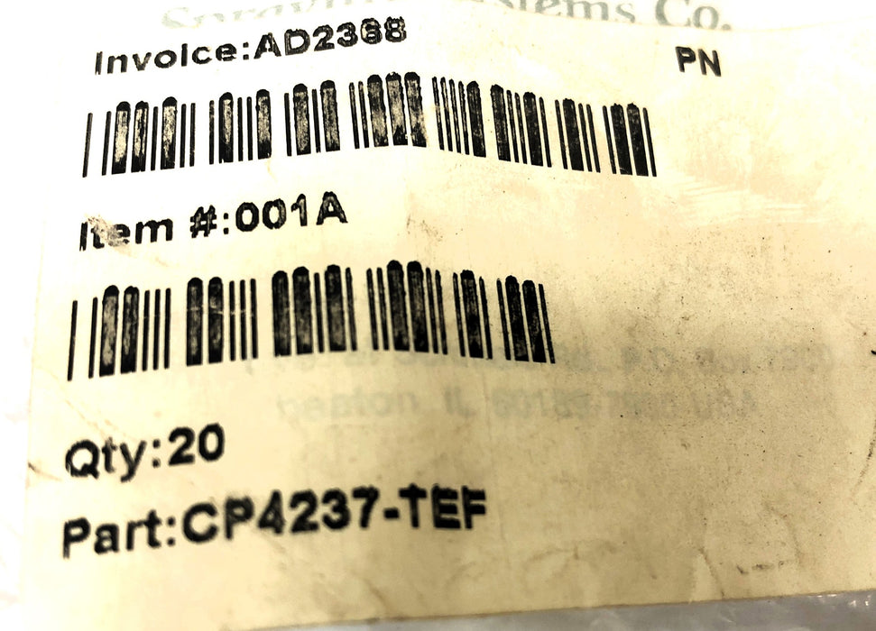 Spraying Systems Co Packing Seal CP4237-TEF [Lot of 13] NOS