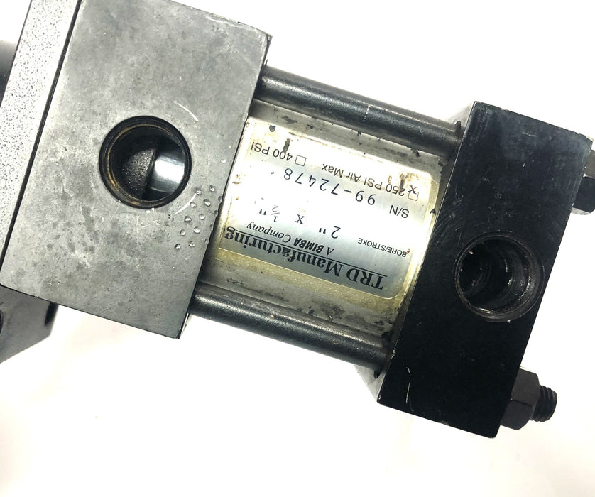 TRD Bimba 250PSI 2x1/2 Inch Bore/Stroke Pneumatic Cylinder 99-72478 USED