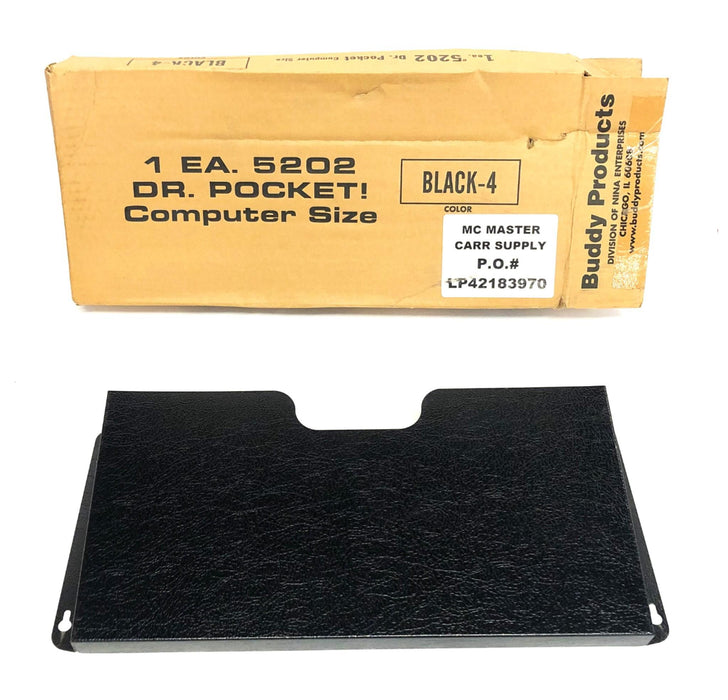Buddy Products Dr Pocket Black-4 8X16 Inch Wall Pocket 5202 NOS