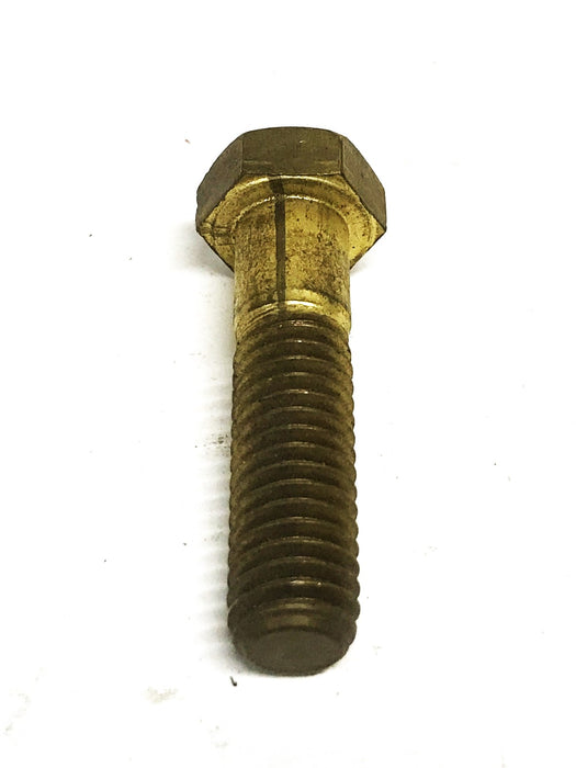 Unbranded Brass 3/8-16 x 1-1/2 Hex Head Cap Screw [Lot of 9] NOS
