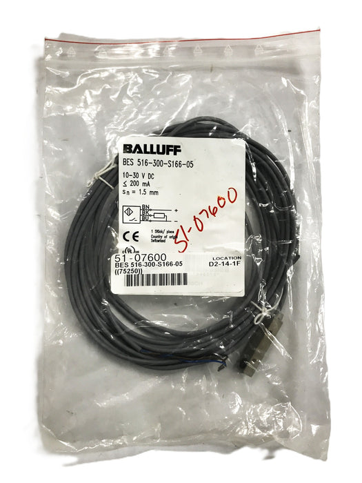 Balluff Inductive Sensor BES-516-300-S166-05 NOS