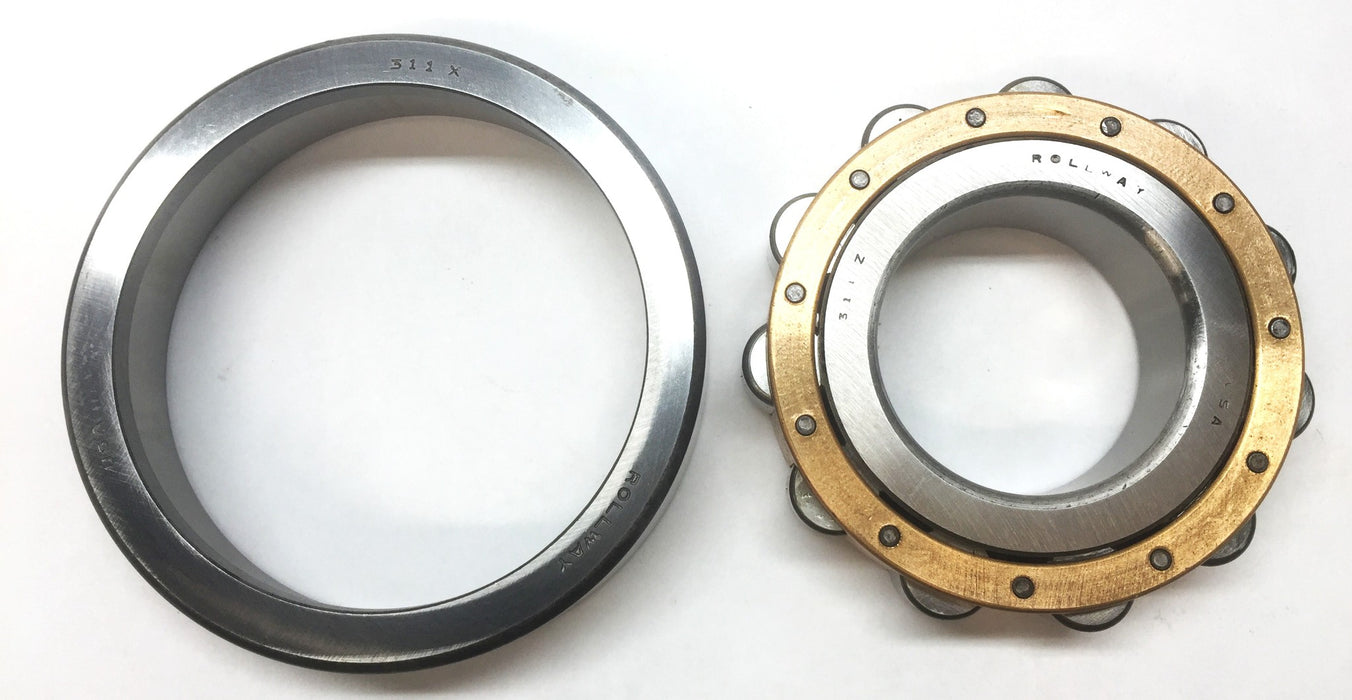 Rollway Single-Row Spherical Roller Bearing with Outer Race 311X (311Z) NOS