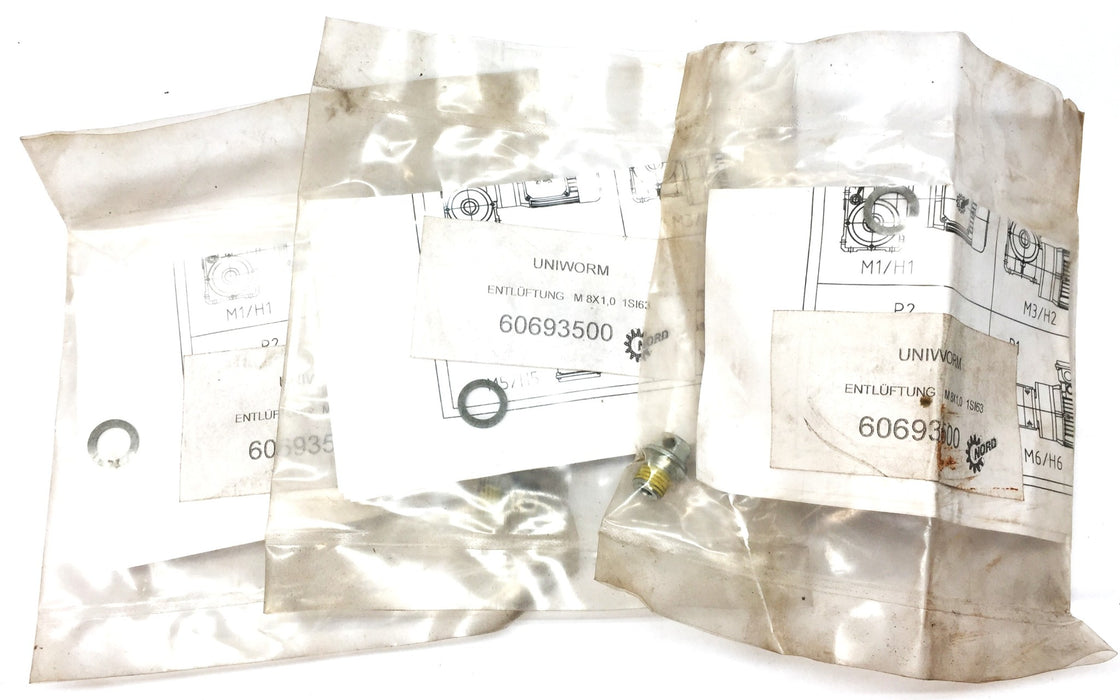 Nord Venting Valve/Washer Assembly 60693500 (22008002/22008056) [Lot of 3] NOS