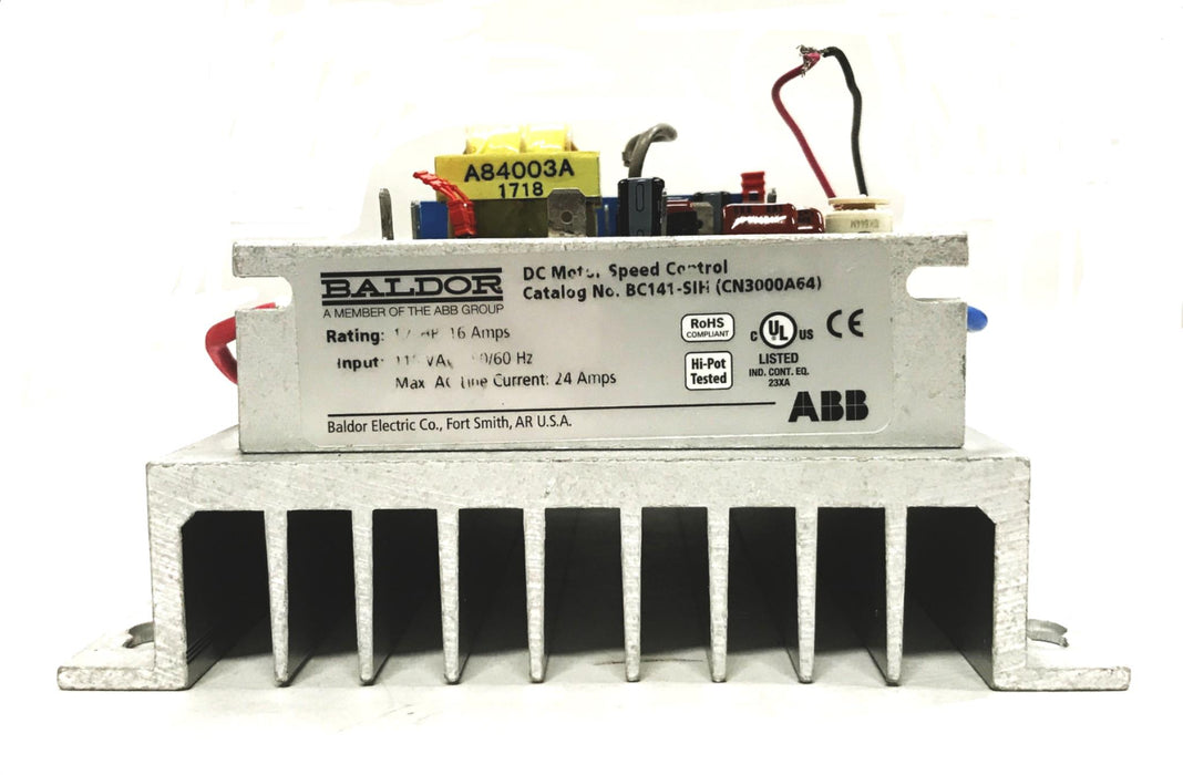 Baldor DC Motor Speed Control with Heatsink BC141-SIH USED