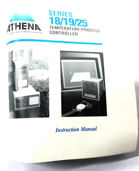 Athena 0-1400F 115/230 VAC PH 50/60 Hz Temperature Controller 25JFF000 NOS