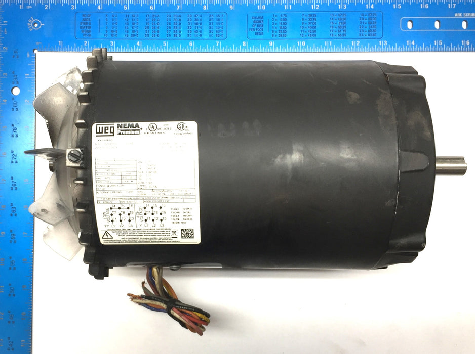 WEG NEMA Premium 230/460 General Purpose 1765-RPM Motor 00118ET3E56CFL-S USED