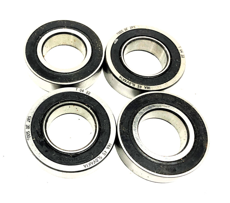 INA Ball Bearing Assembly 7005BE2RS (T-03-07) [Lot of 4] NOS