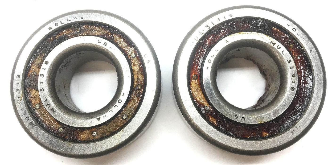 Rollway Shielded Cylindrical Roller Bearing MUL31319 (No Box) [Lot of 2] NOS