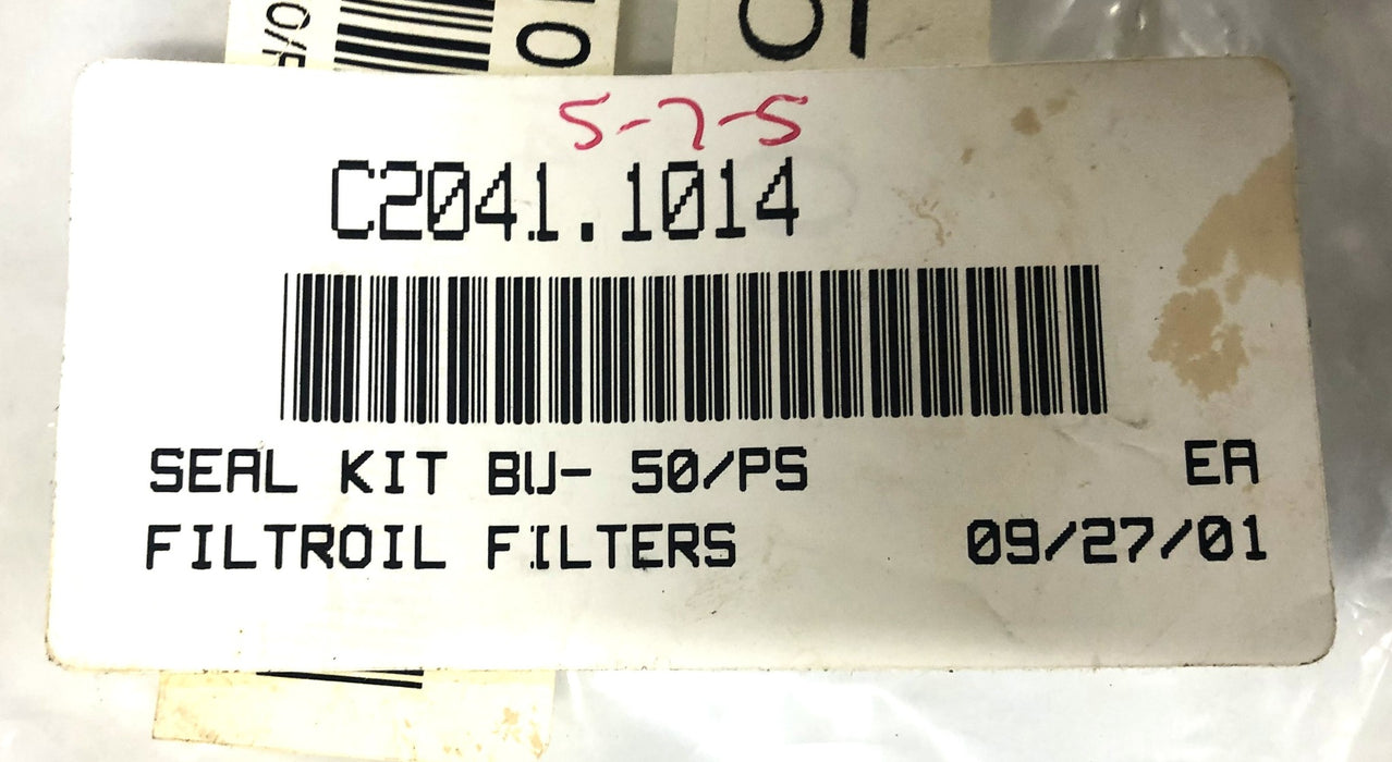 Filtroil Filter Seal Kit BU-50/PS NOS