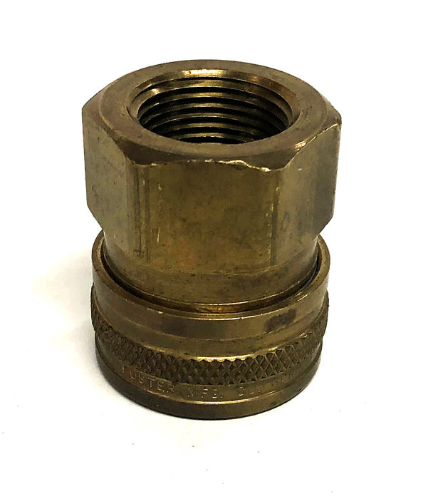 Foster Manufacturing Brass 3/4 Inch Female NPT Straight Quick Coupler 75FS NOS
