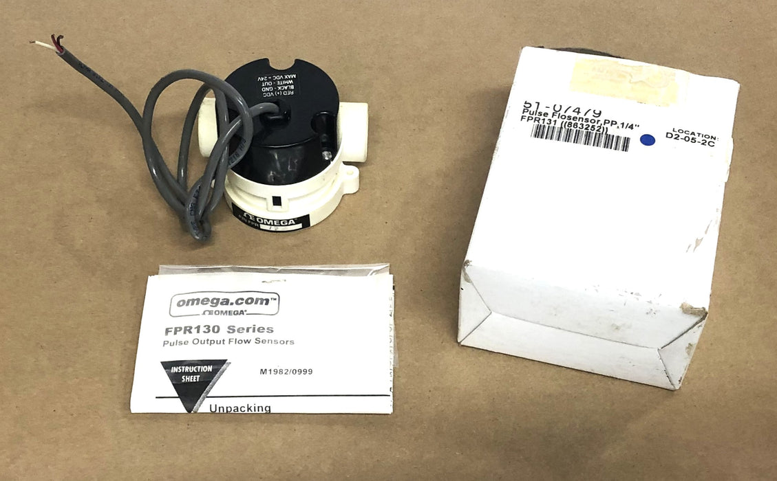 Omega 1/4 Inch Pulse Flosensor FPR131 (863252, 51-07479) NOS