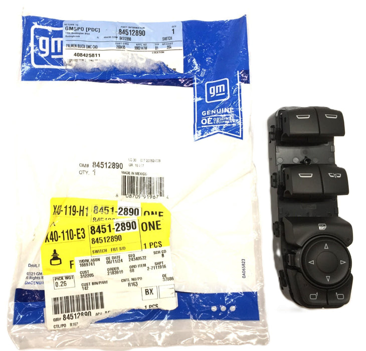 General Motors/GM Front Driver Side Switch Assembly 84512890 NOS