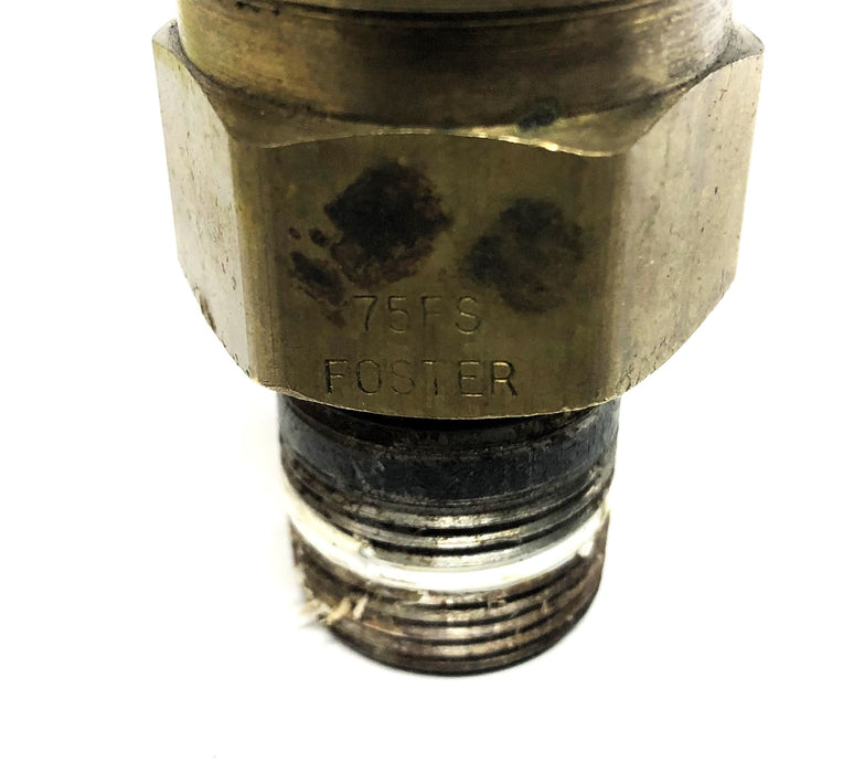 Foster Manufacturing 3/4 Inch Female NPT Straight Quick Coupler 75FS USED