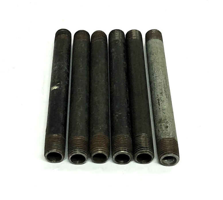 Unbranded 1/4 Inch 18TPI Pipe Nipple 5 Inch [Lot of 6] NOS
